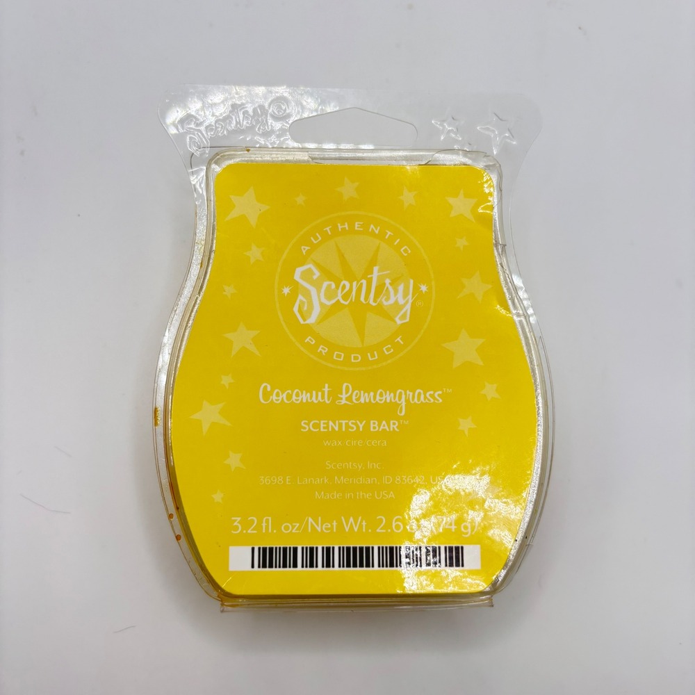 Scentsy Coconut Lemongrass Wax Melts‎ Bar 3.2 oz/ Net 2.6 oz New